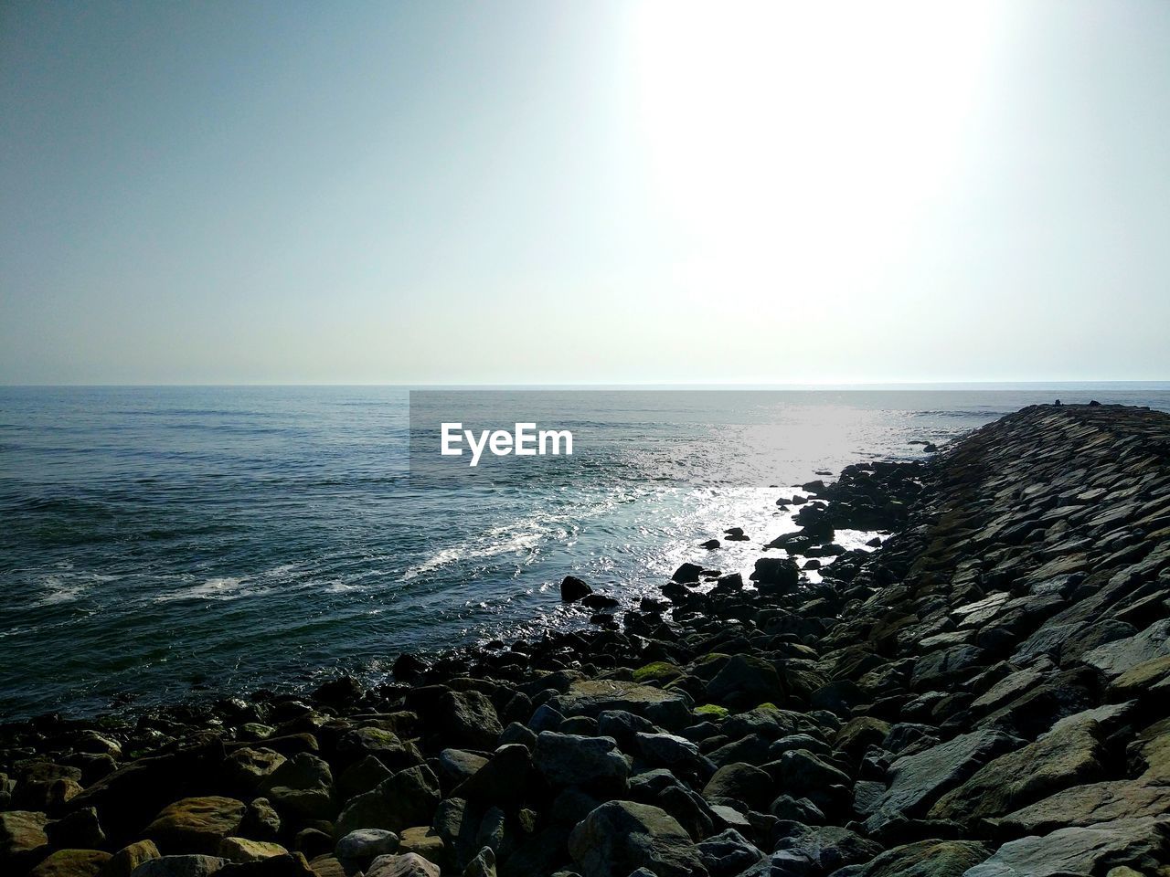 VIEW OF SEA AGAINST CLEAR SKY