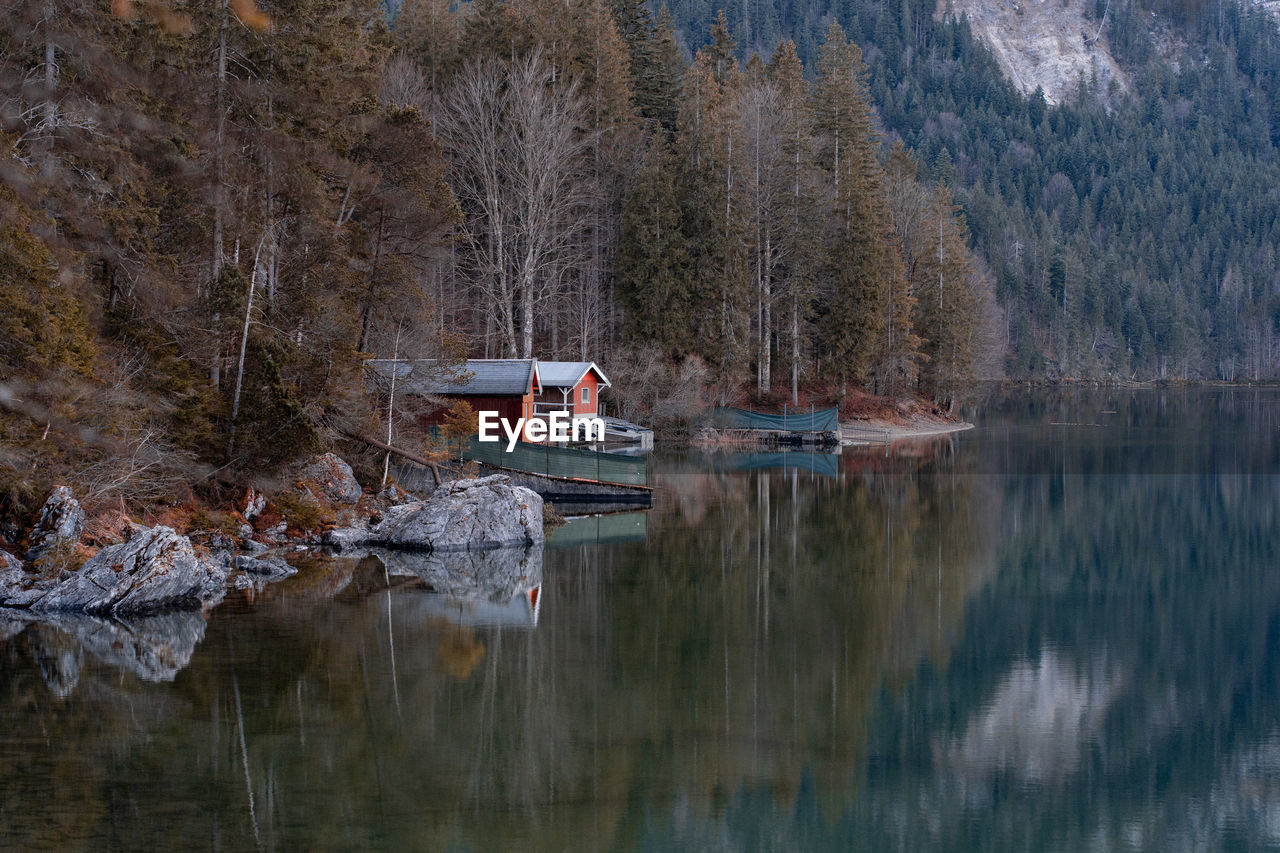 scenic view of lake against mountain