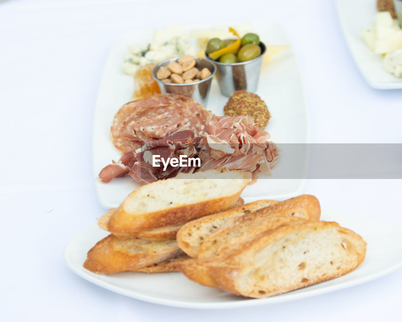 High angle view of meal served in plate