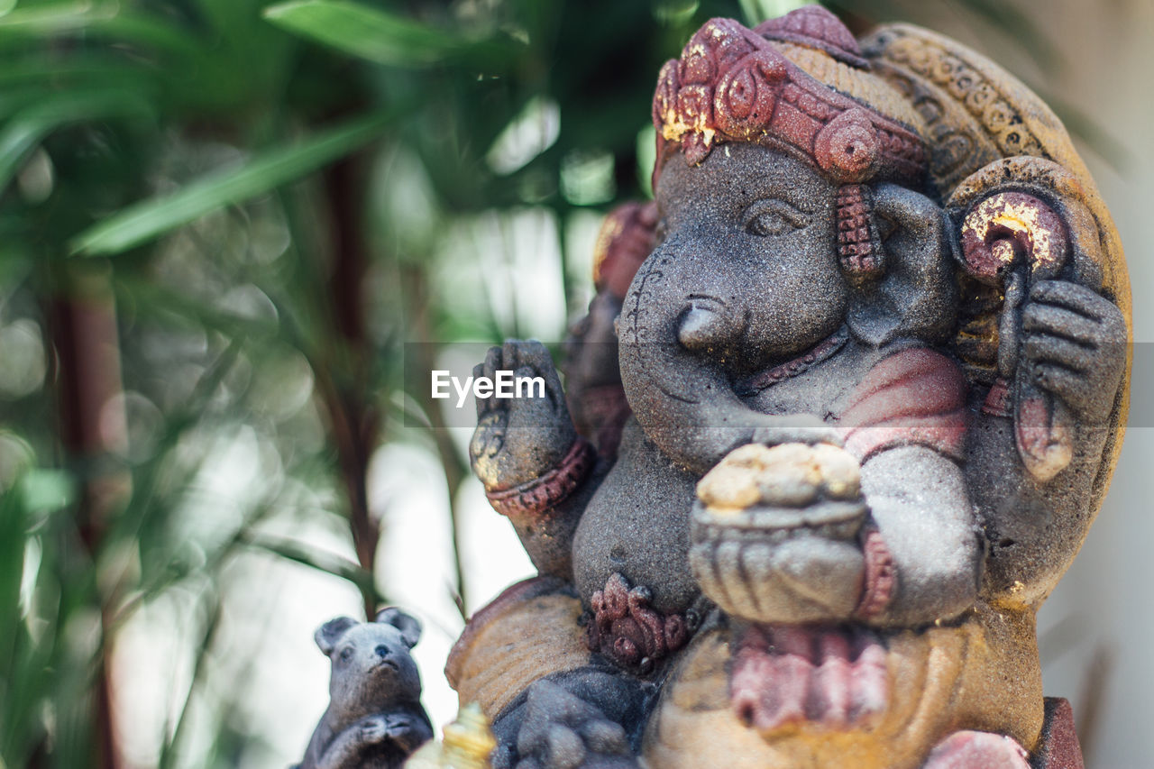 Close-up of ganesha sculpture