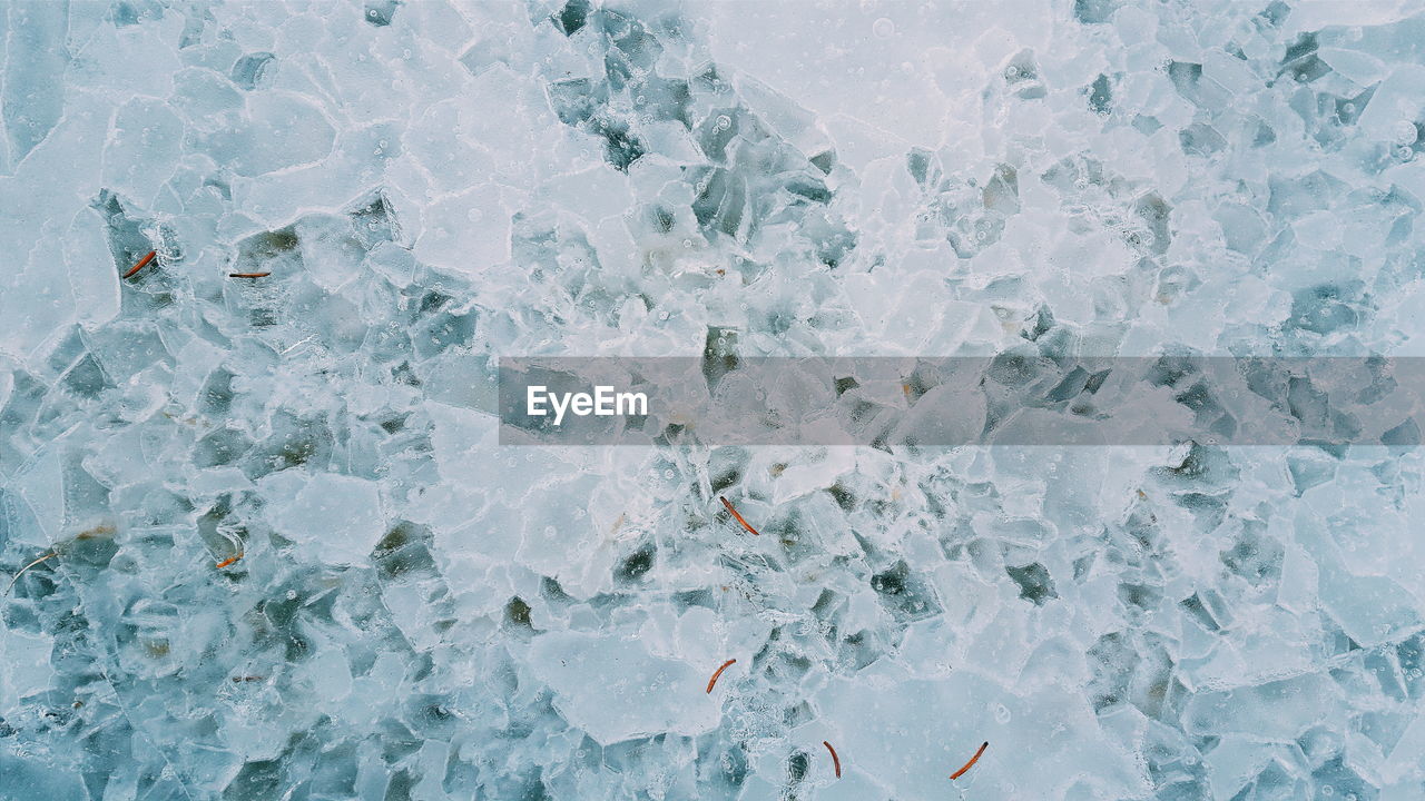 Full frame shot of ice