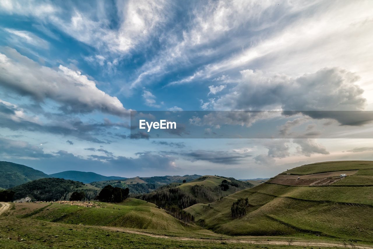 SCENIC VIEW OF RURAL LANDSCAPE AGAINST SKY