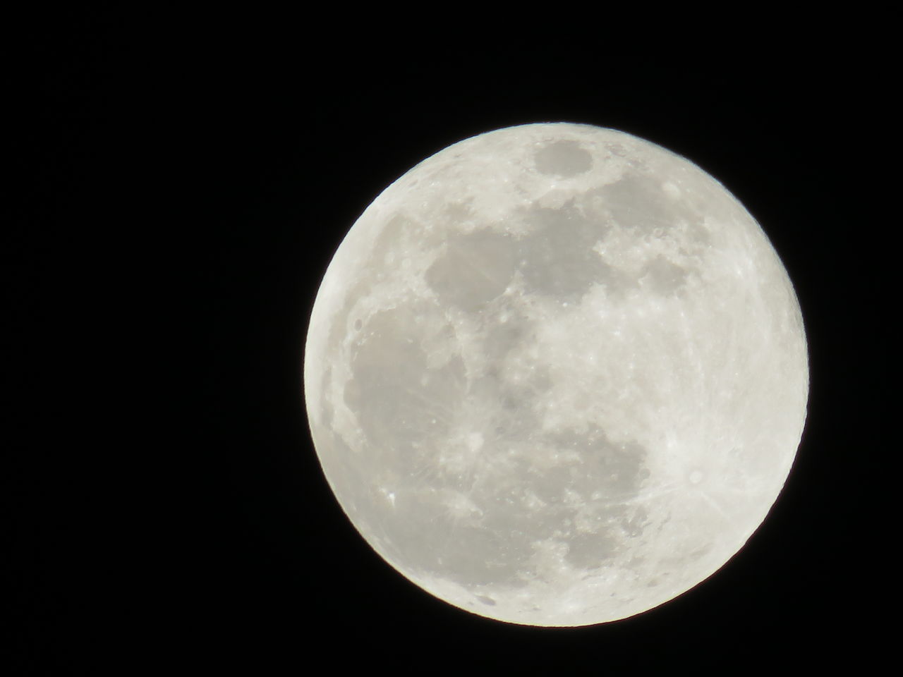 Close-up of full moon against clear sky
