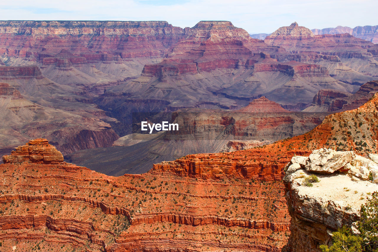 Scenic view of mountain against sky