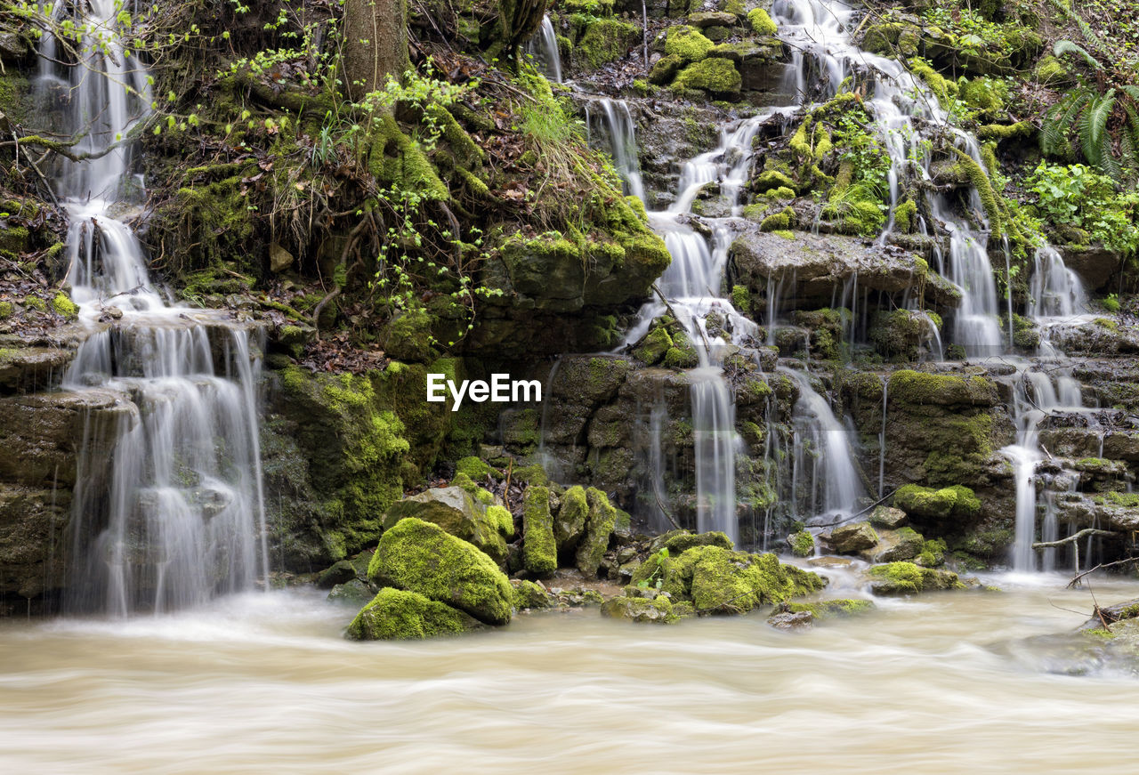 SCENIC VIEW OF WATERFALL