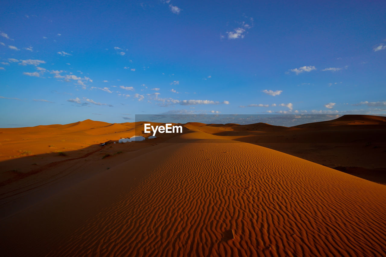 Scenic view of desert against sky