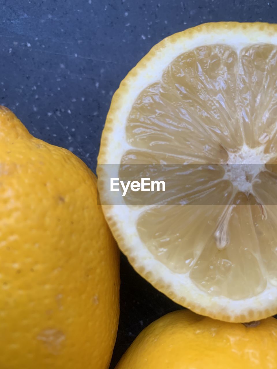 High angle view of lemon