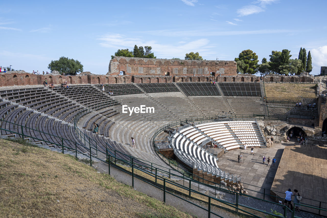 The famous greek theater of taormina