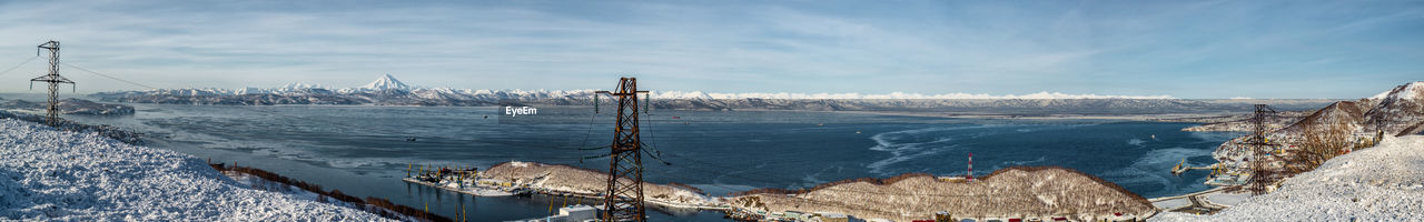 Panoramic seascape in russia