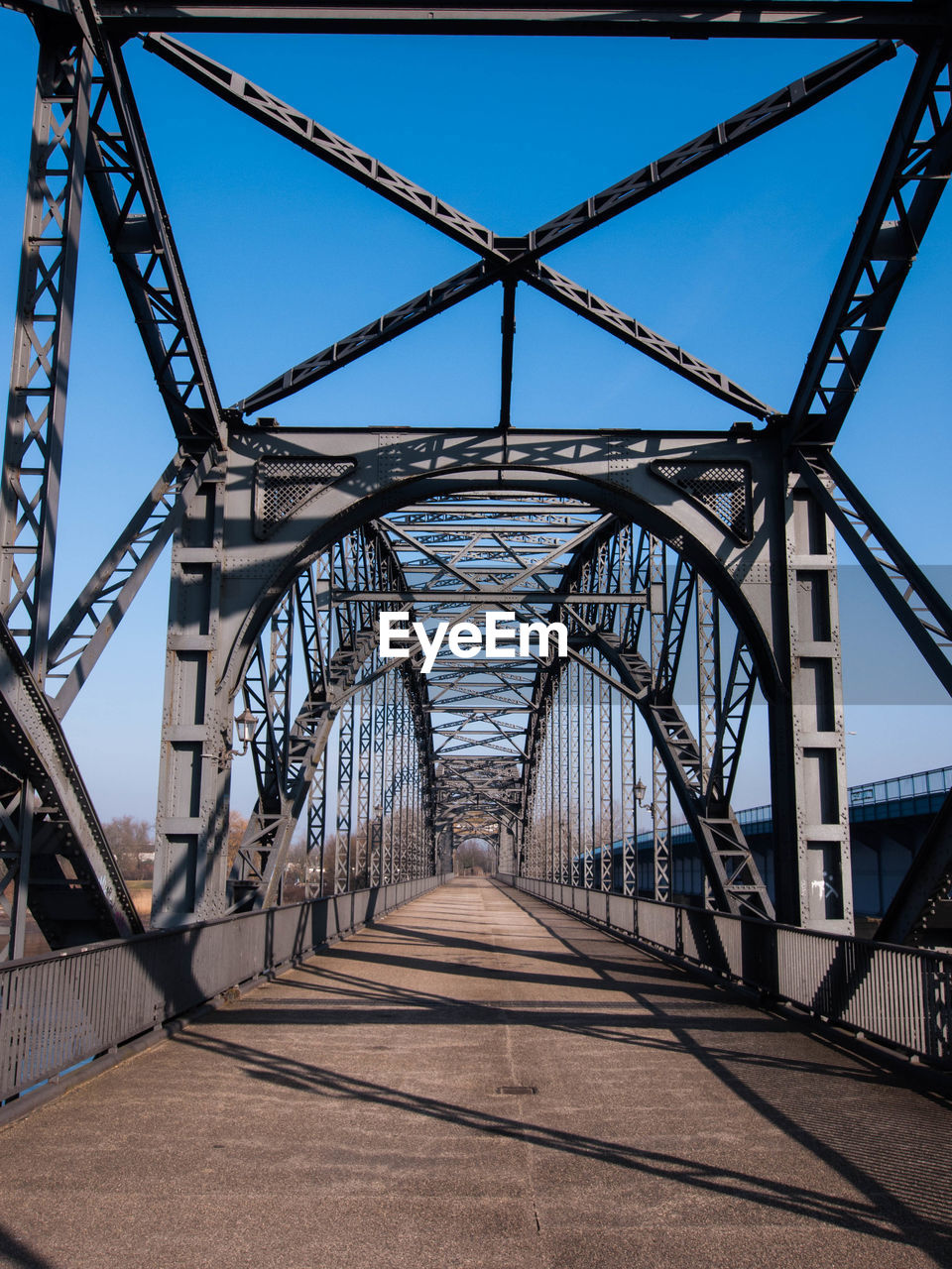 METAL BRIDGE AGAINST SKY