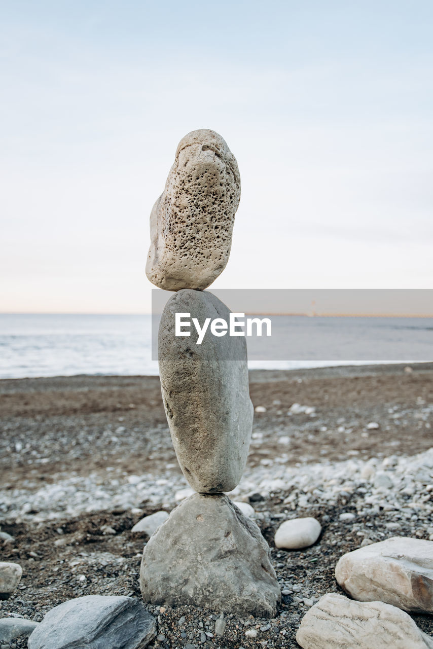 STONES ON BEACH