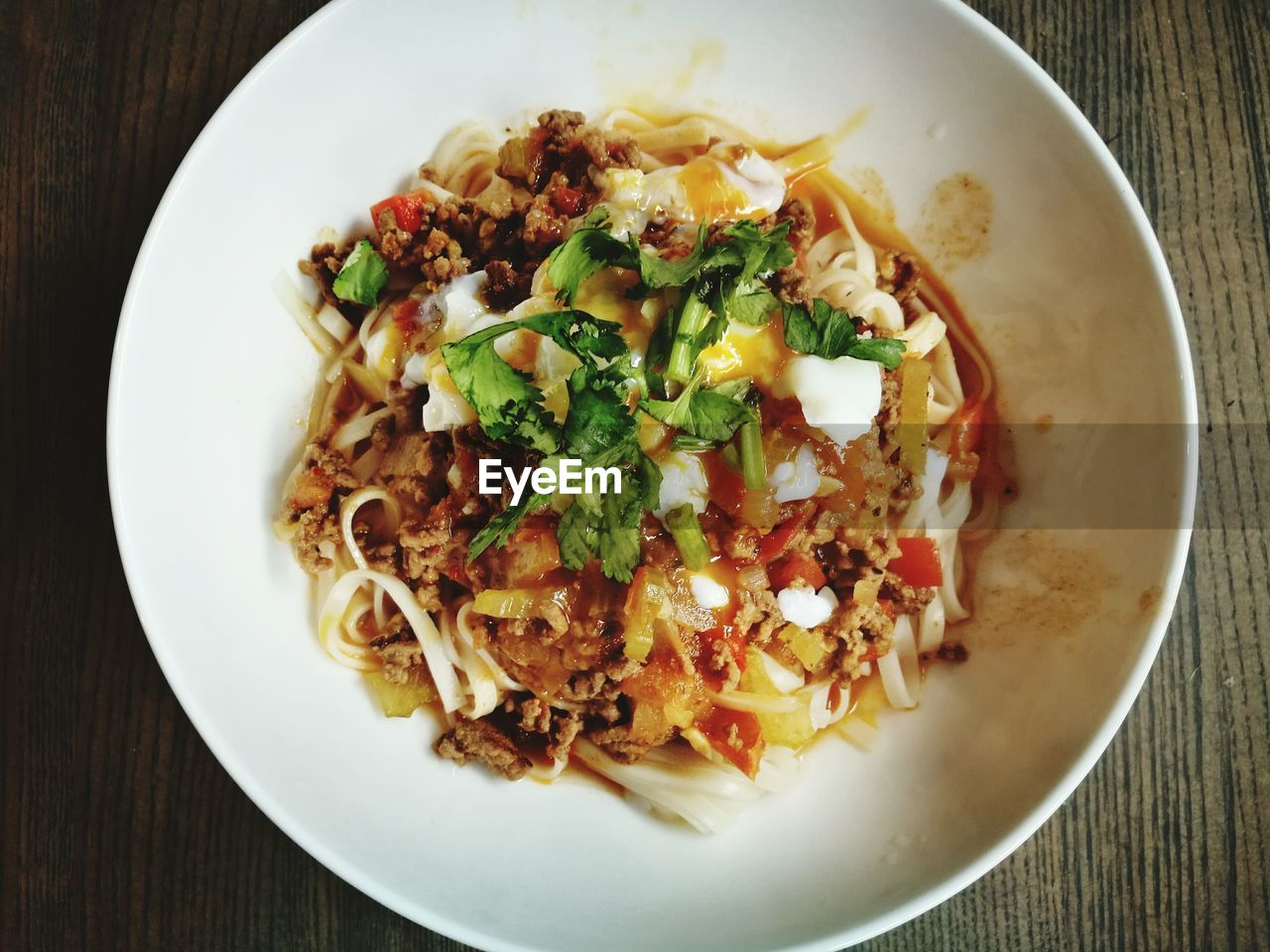 CLOSE-UP OF FOOD SERVED ON TABLE