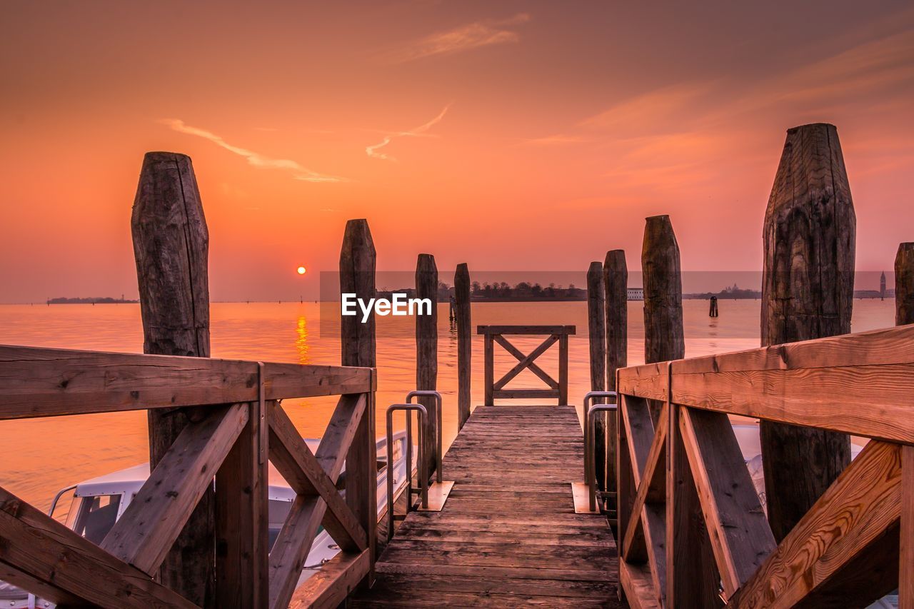 Pier at sunset