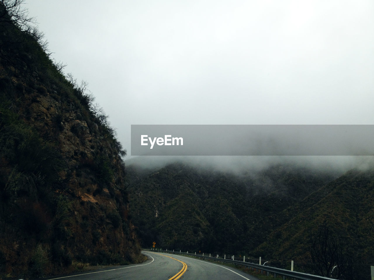 Road passing through mountains