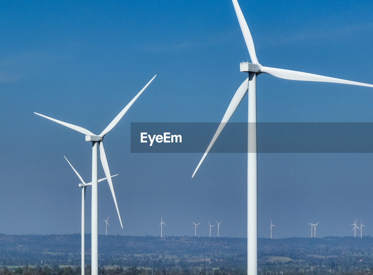 Wind energy. wind power. sustainable, renewable energy. wind turbines generate electricity. wind