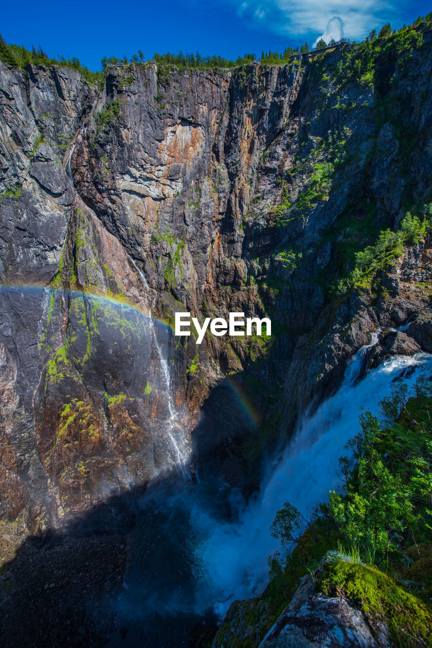 VIEW OF WATERFALL
