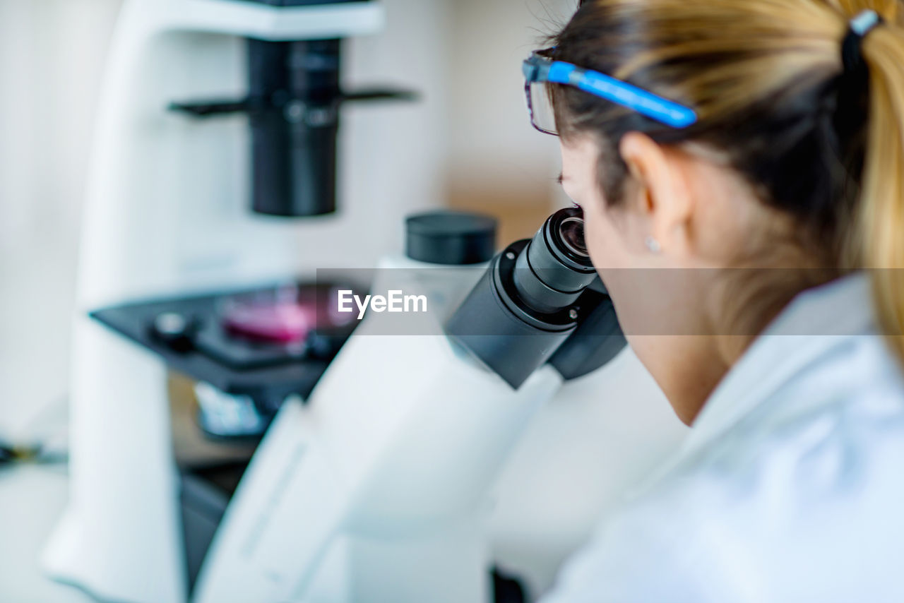 Woman working in laboratory