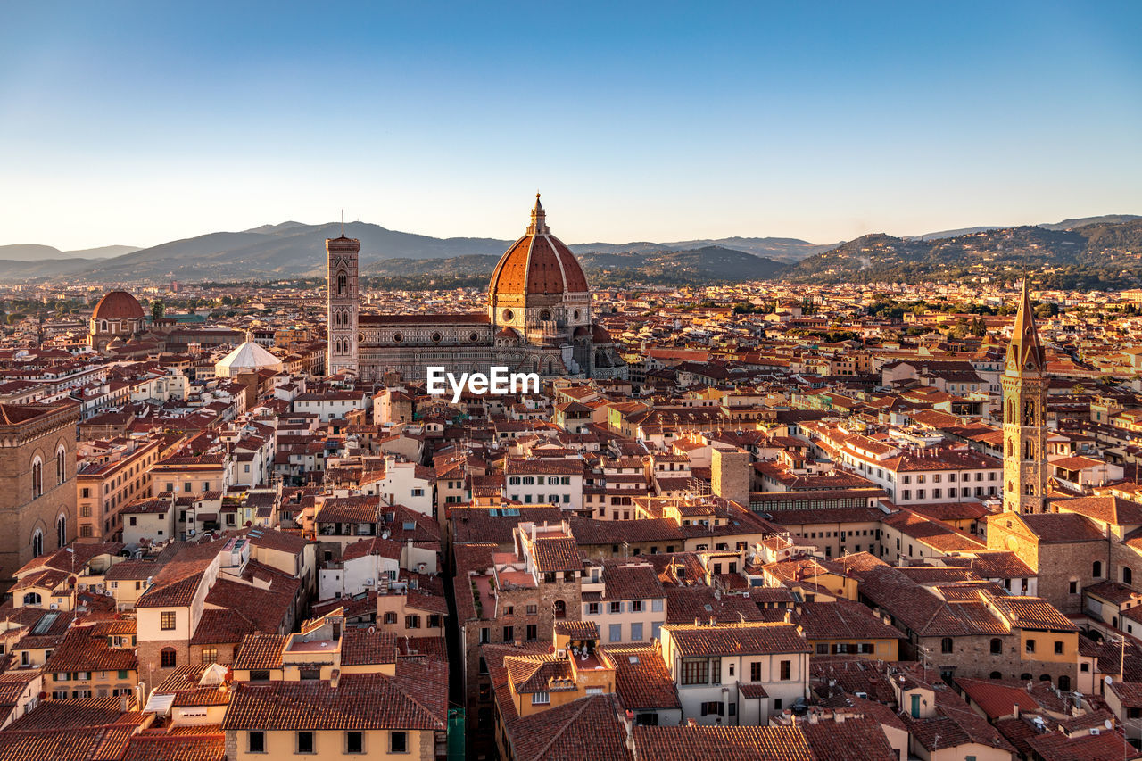 View of cathedral of santa maria del fiore, known for its red-tiled dome