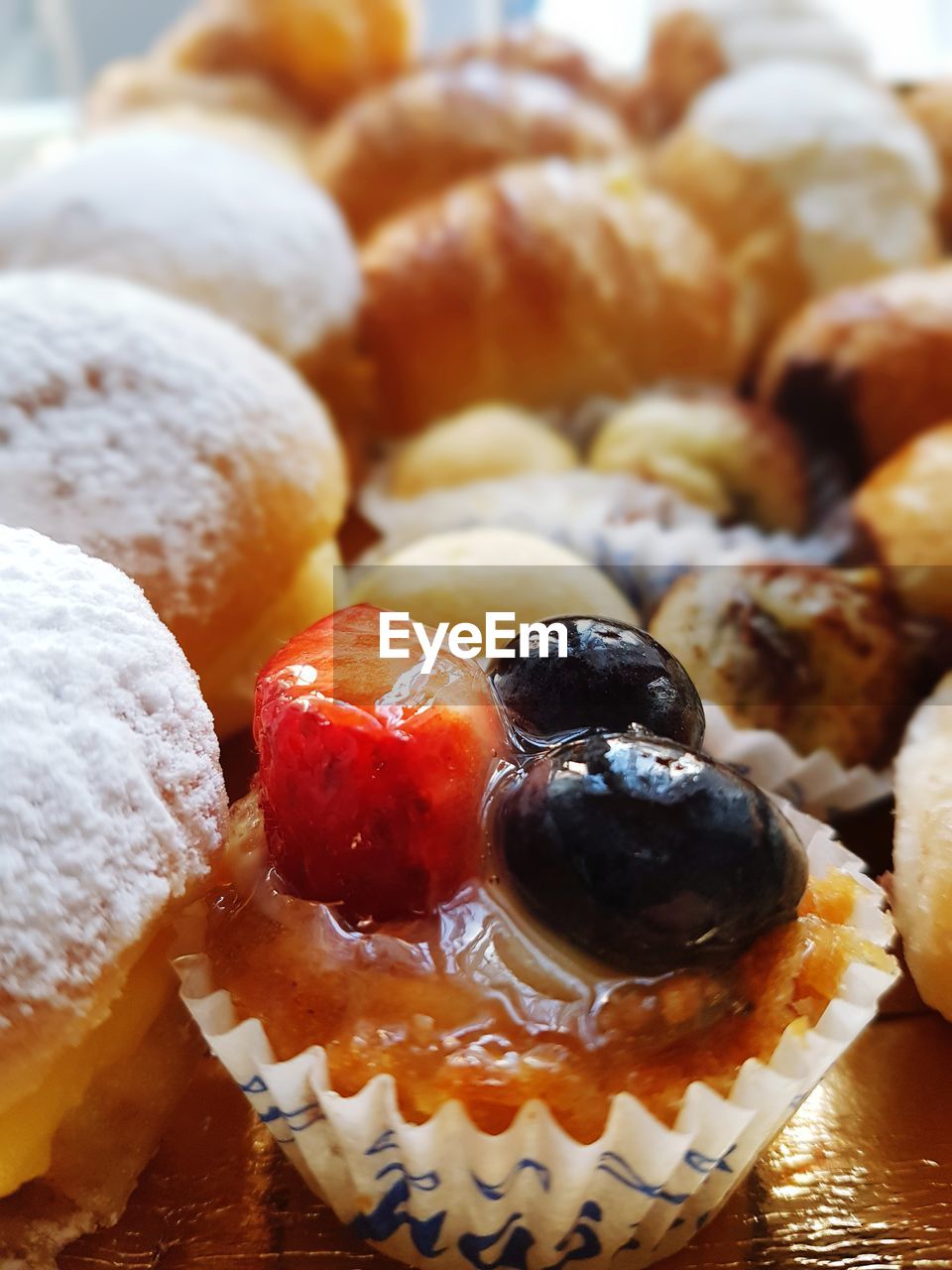 Close-up of muffins on table