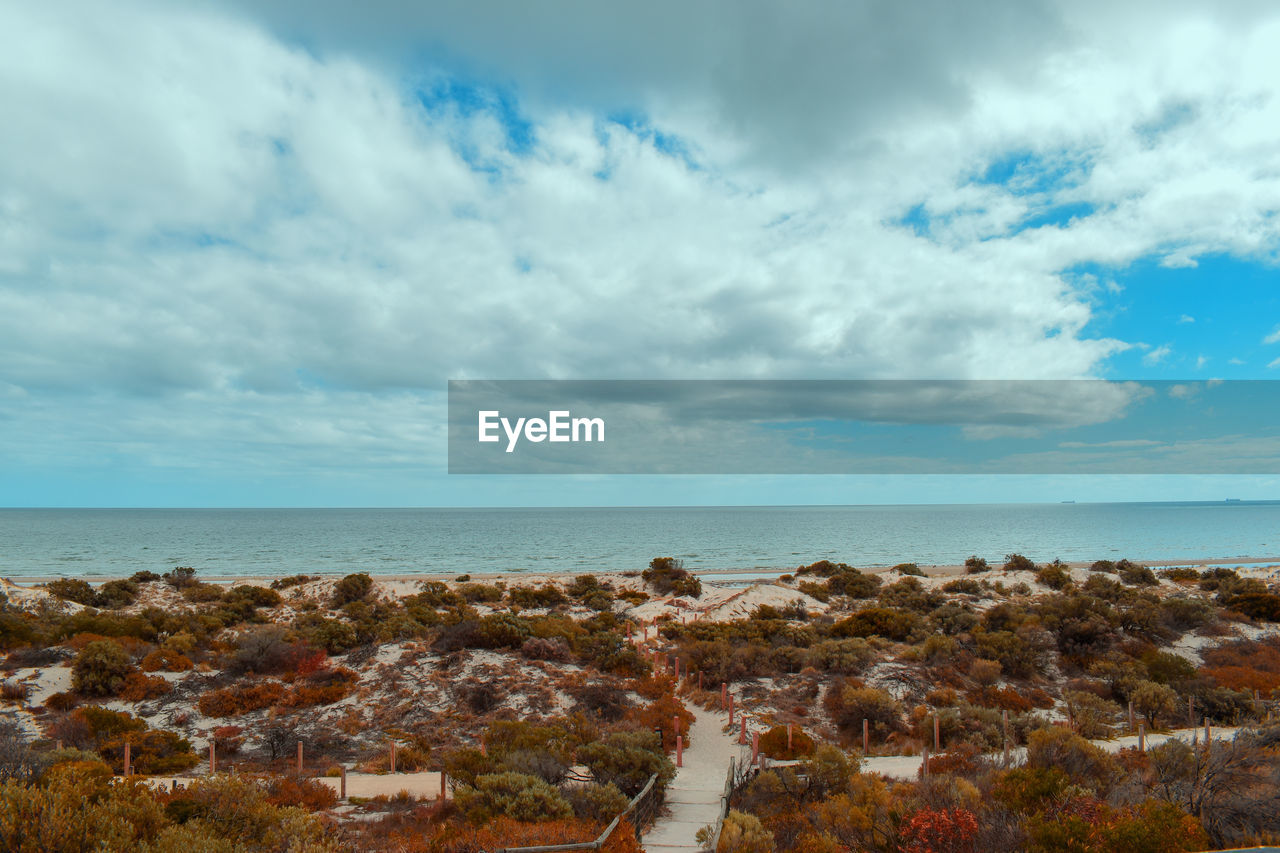 Scenic view of sea against sky