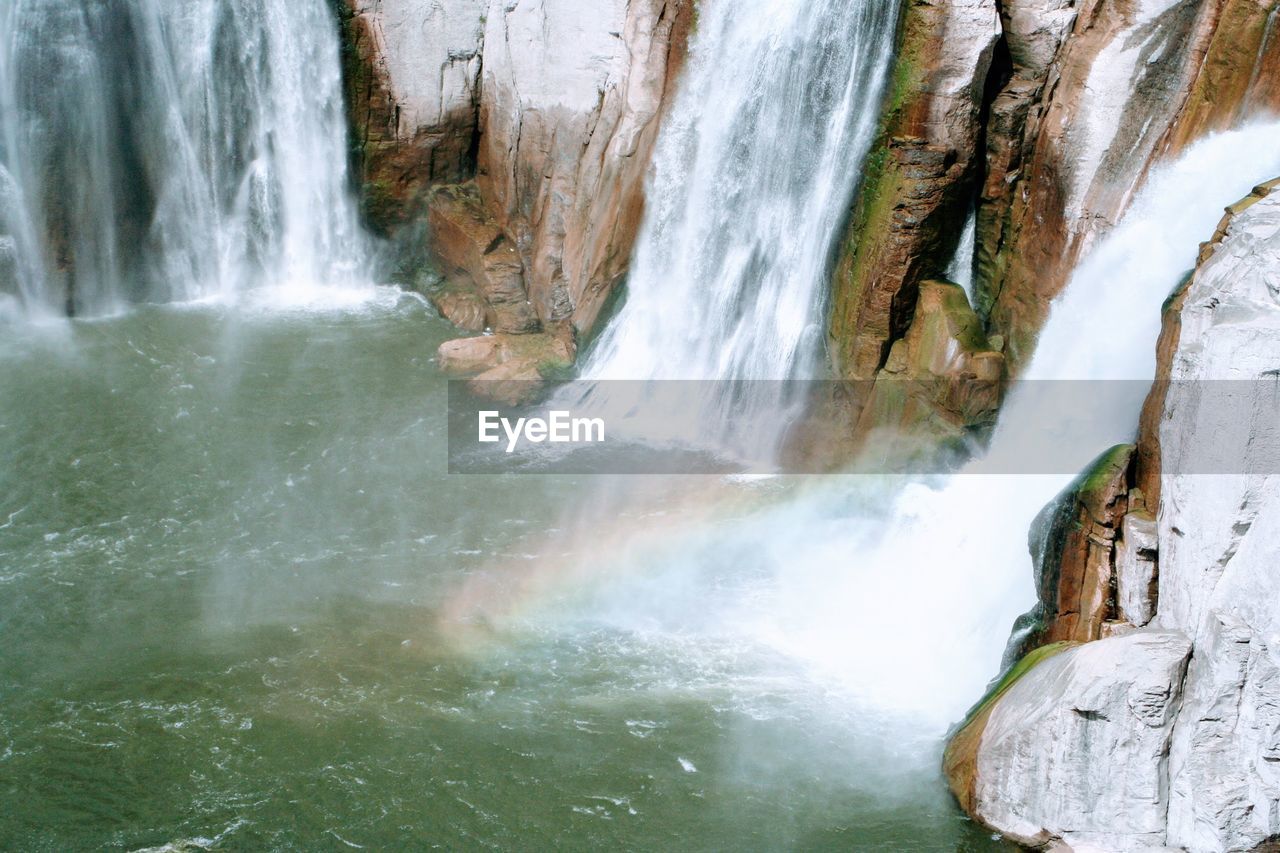 SCENIC VIEW OF WATERFALL