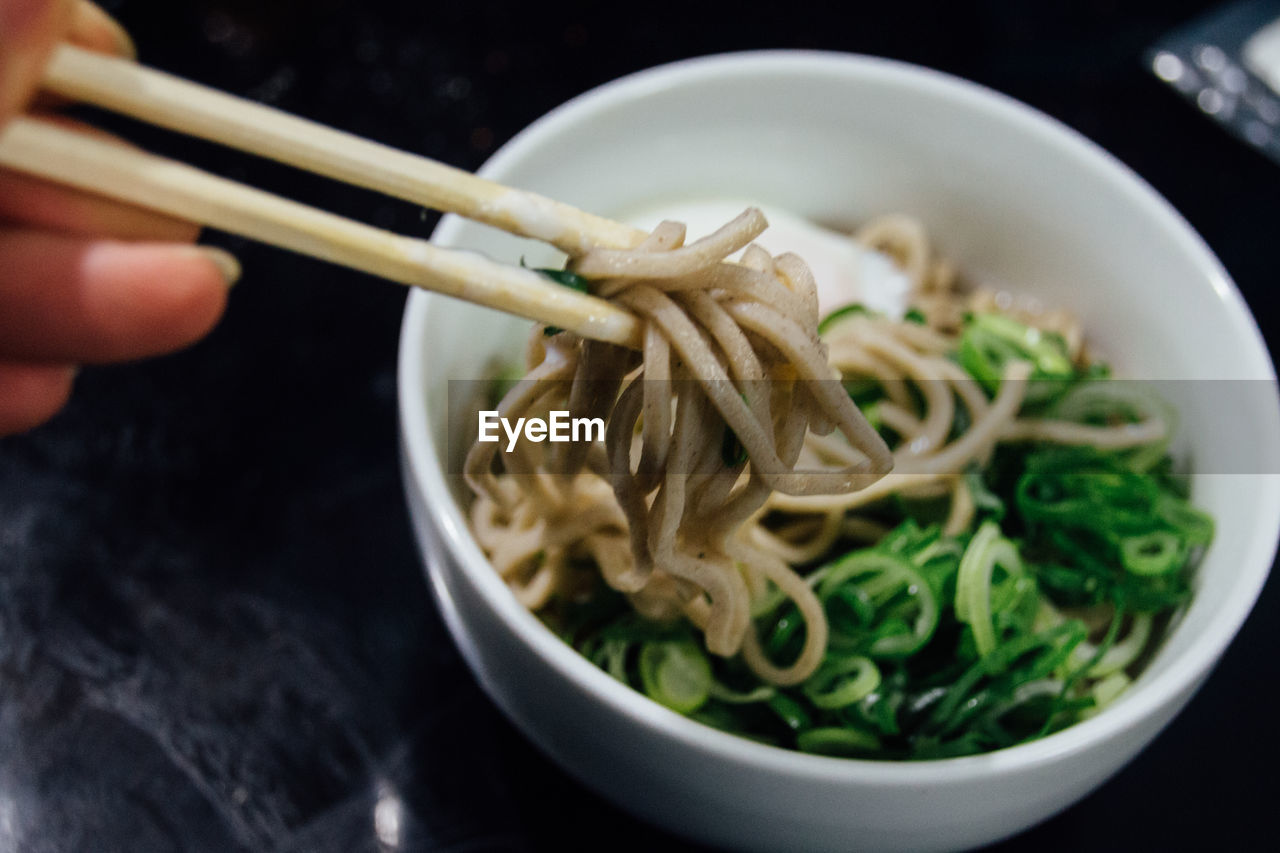 Close-up of served food