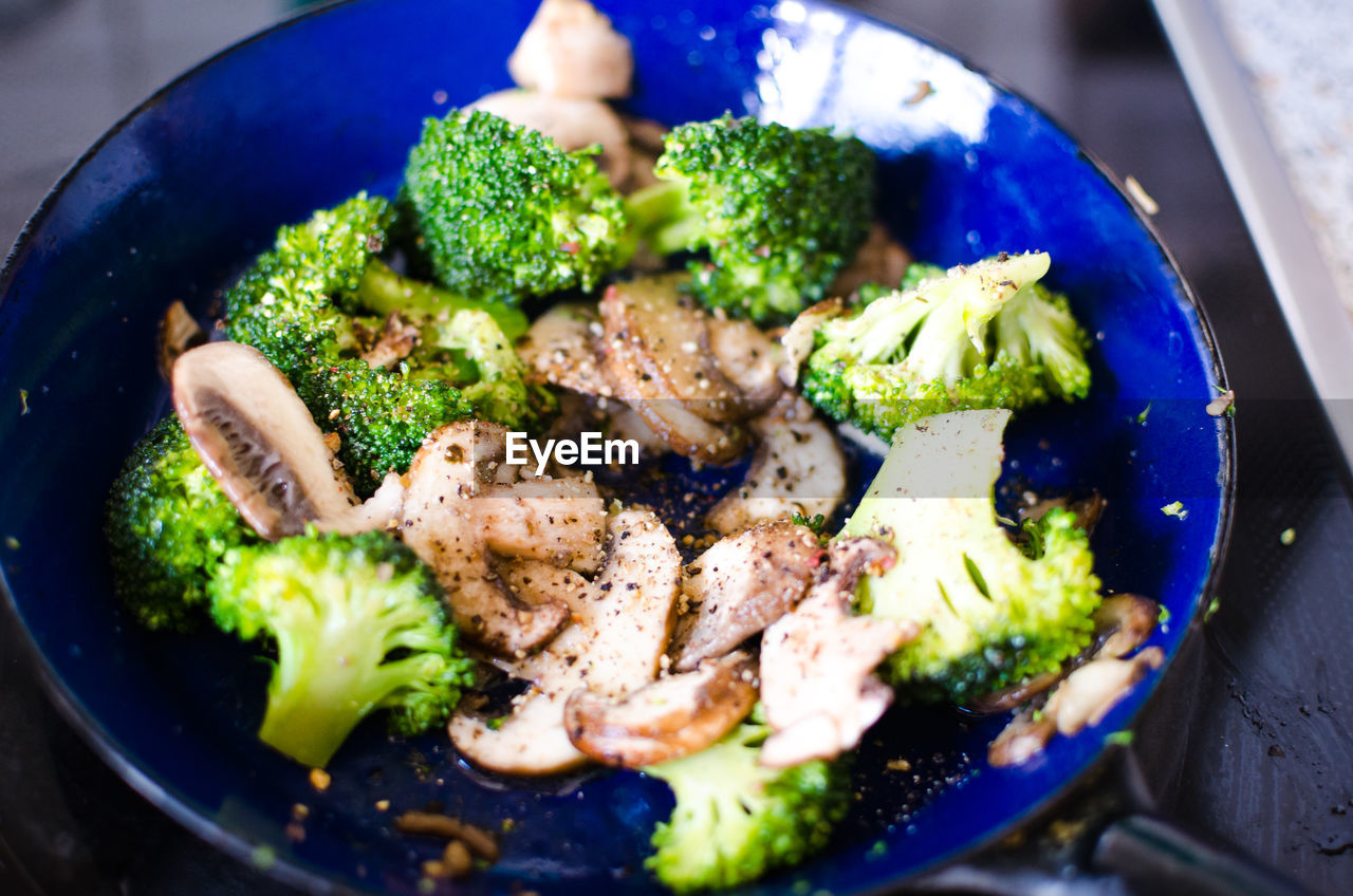 CLOSE-UP OF SERVED FOOD