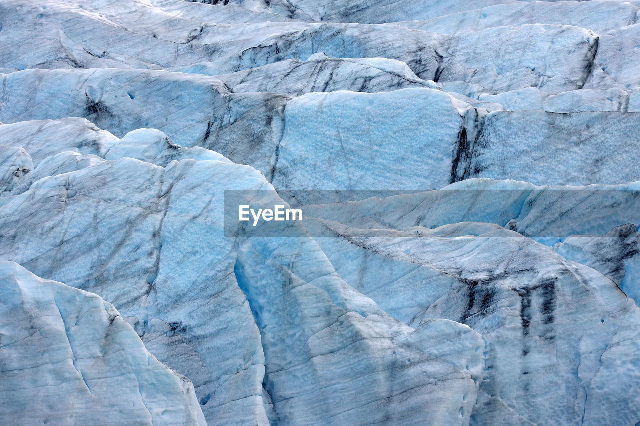 Full frame shot of ice glacier