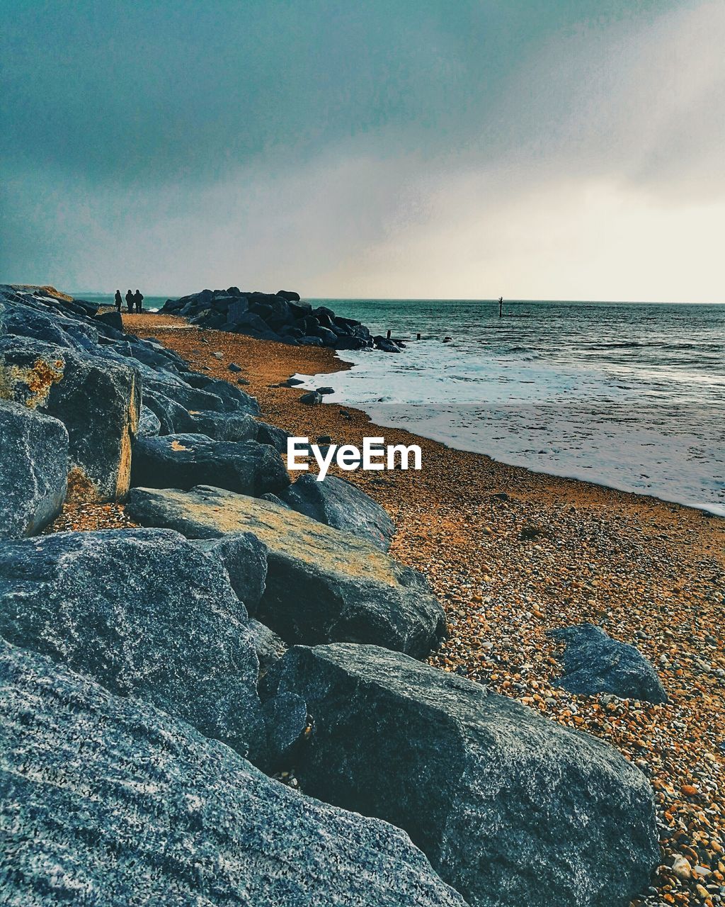 SEA SHORE AGAINST SKY