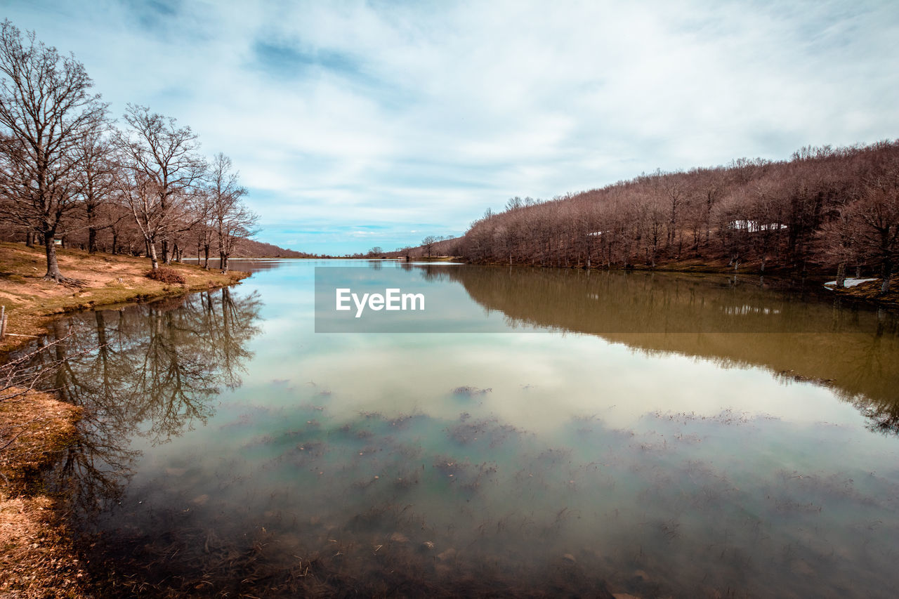 LAKE AGAINST SKY