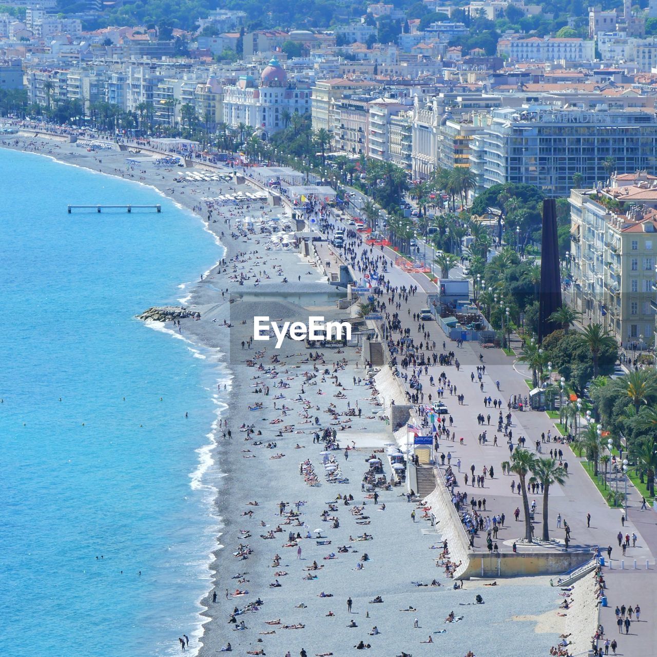 HIGH ANGLE VIEW OF CITYSCAPE IN CITY