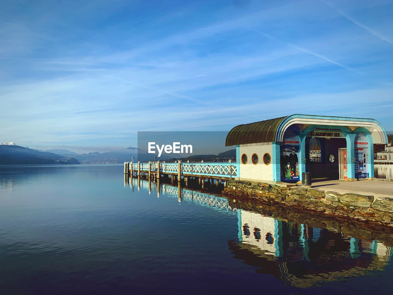 VIEW OF LAKE AGAINST SKY