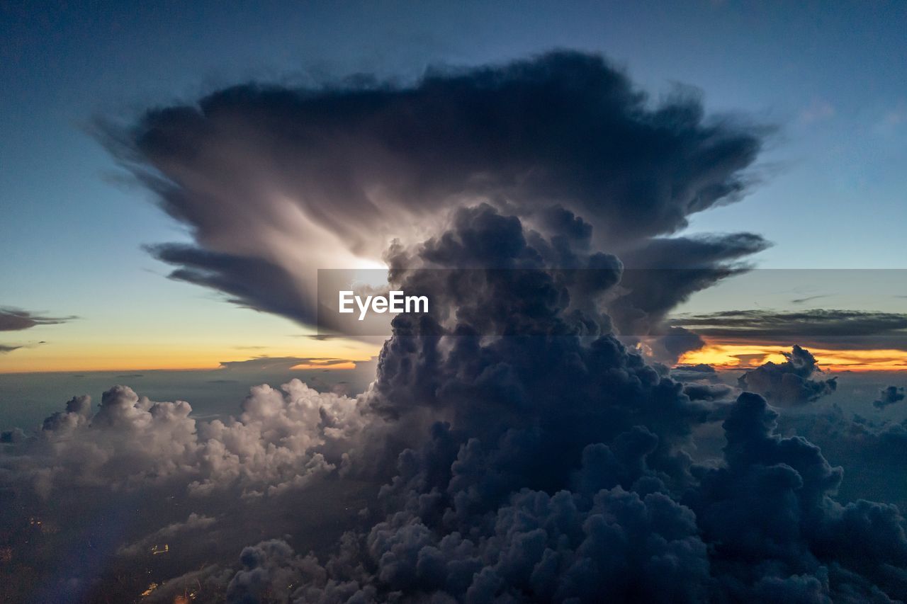 Scenic view of cloudscape during sunset