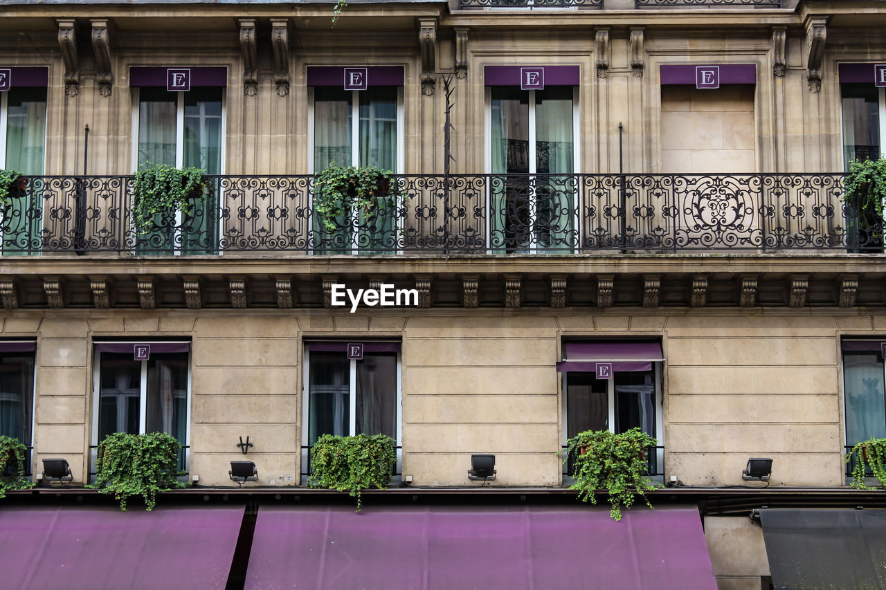 LOW ANGLE VIEW OF BUILDING WITH WINDOWS