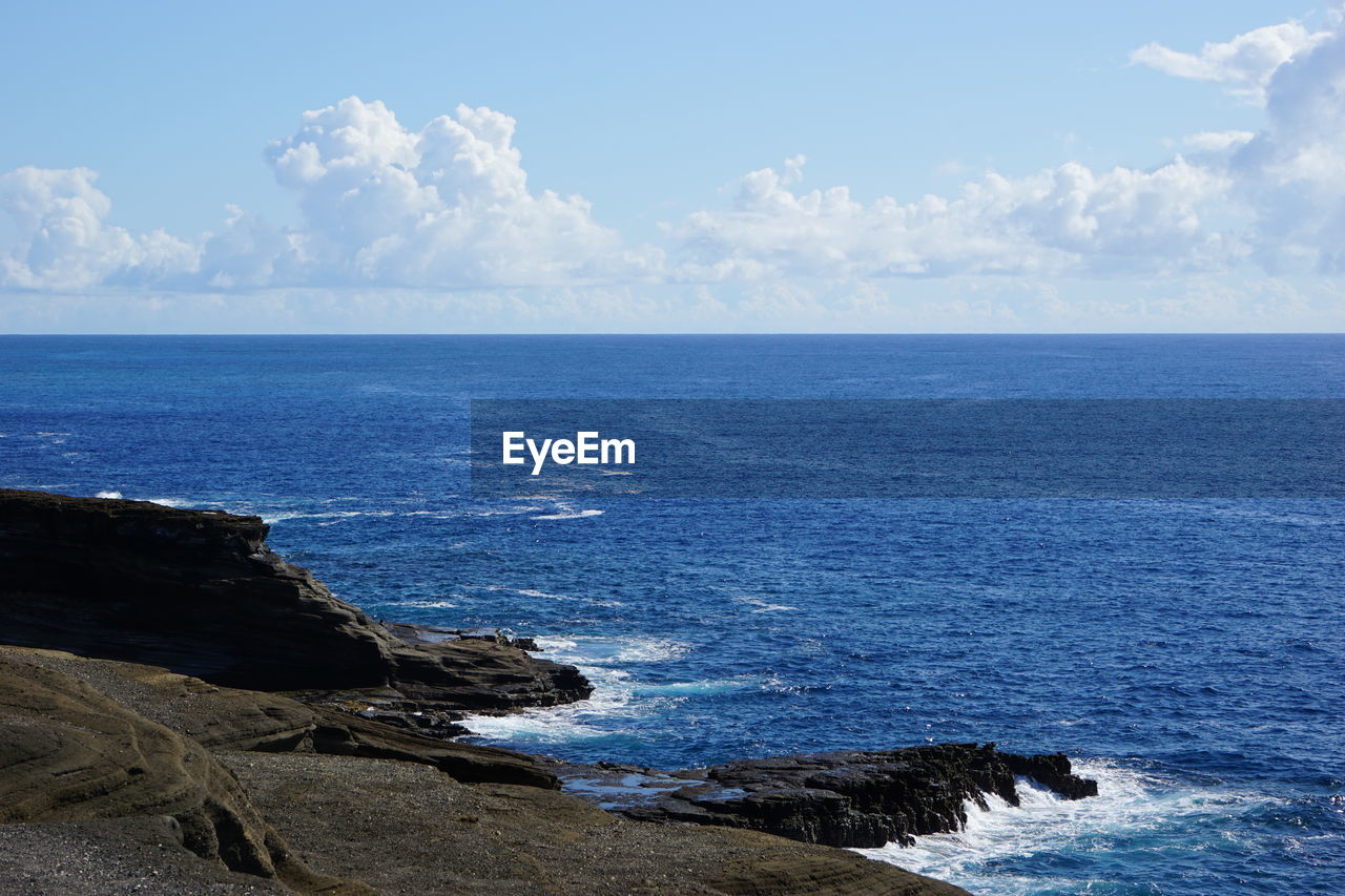 Scenic view of sea against sky