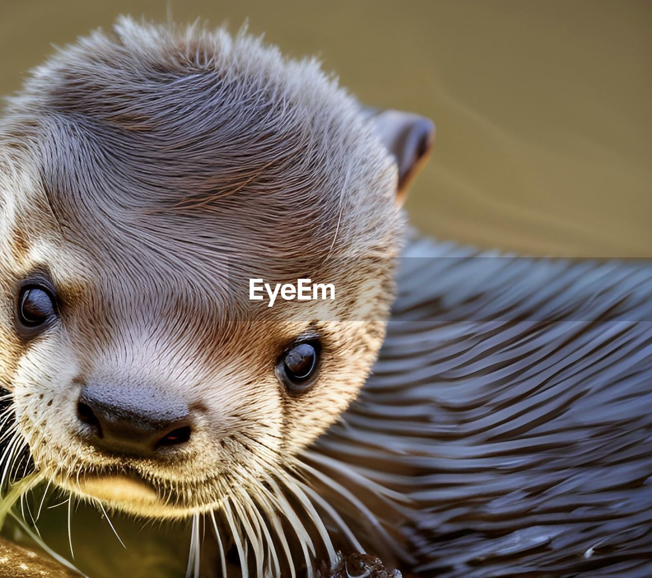 Otter in the river