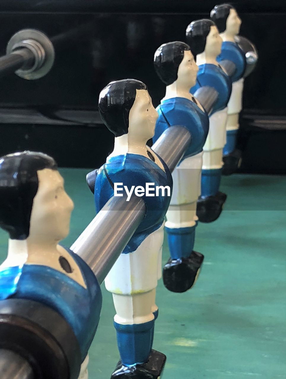 Close-up of foosball