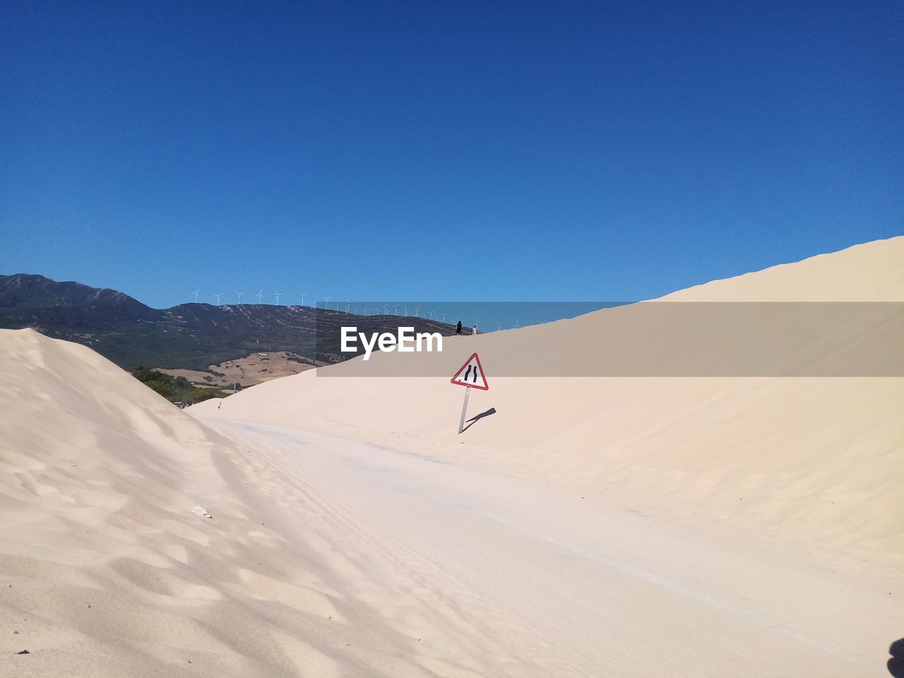 VIEW OF DESERT AGAINST CLEAR SKY