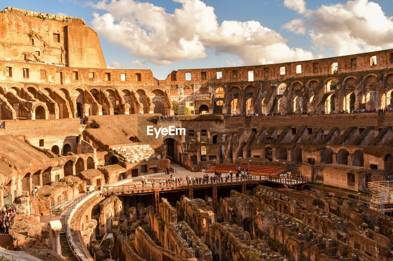 Shadow - colosseum interior view