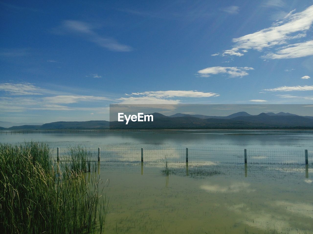 SCENIC VIEW OF LAKE AGAINST MOUNTAINS