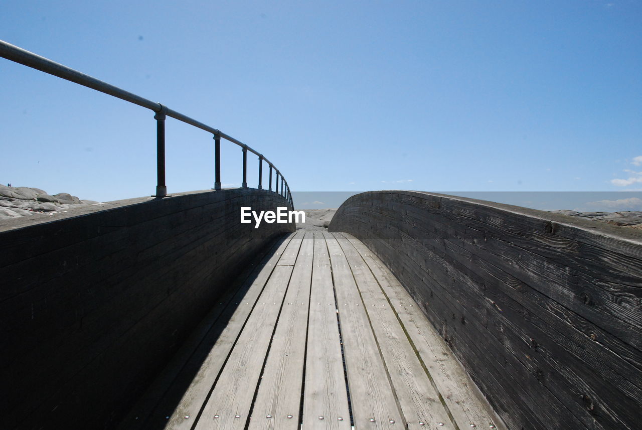 FOOTBRIDGE OVER CLEAR SKY