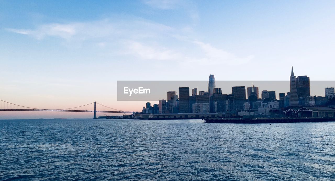 View of city buildings against sky