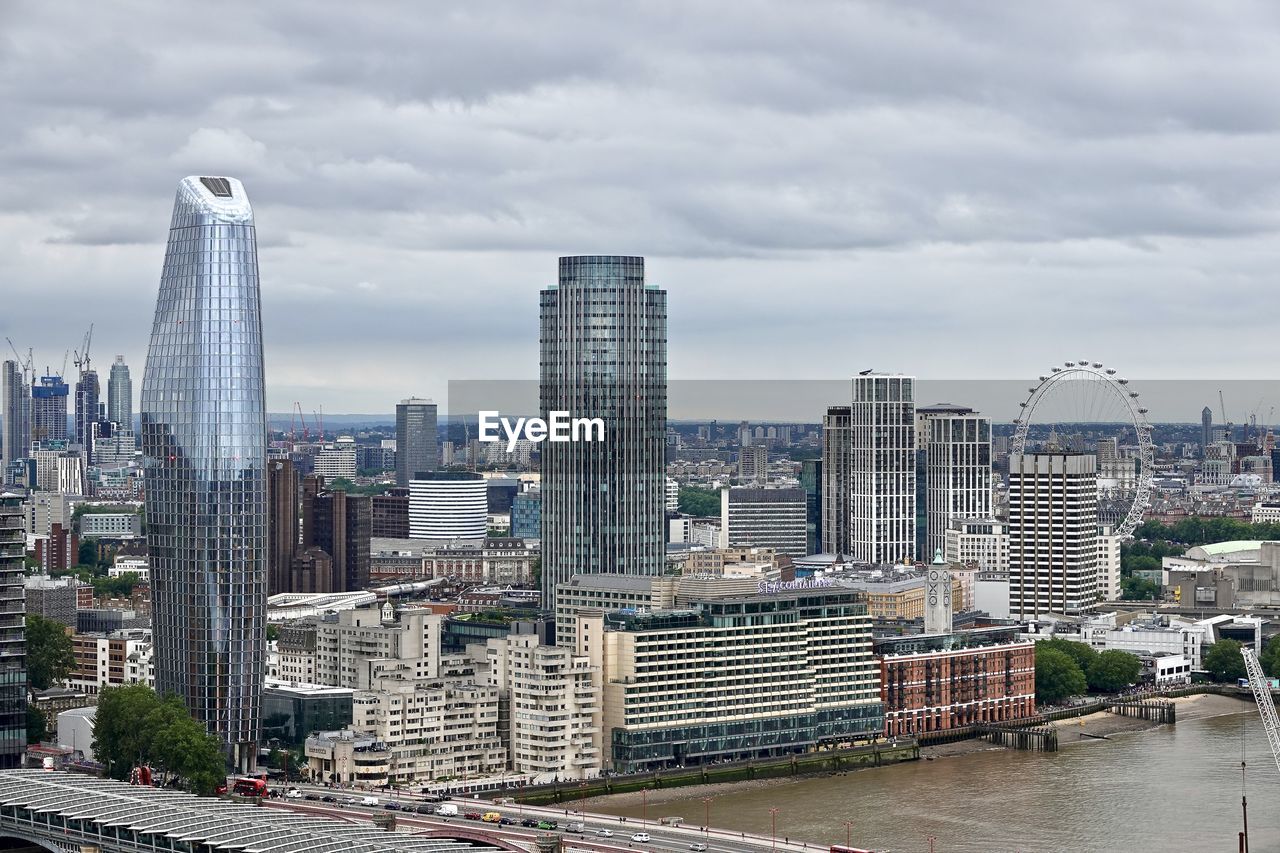 Modern buildings in city of london against sky