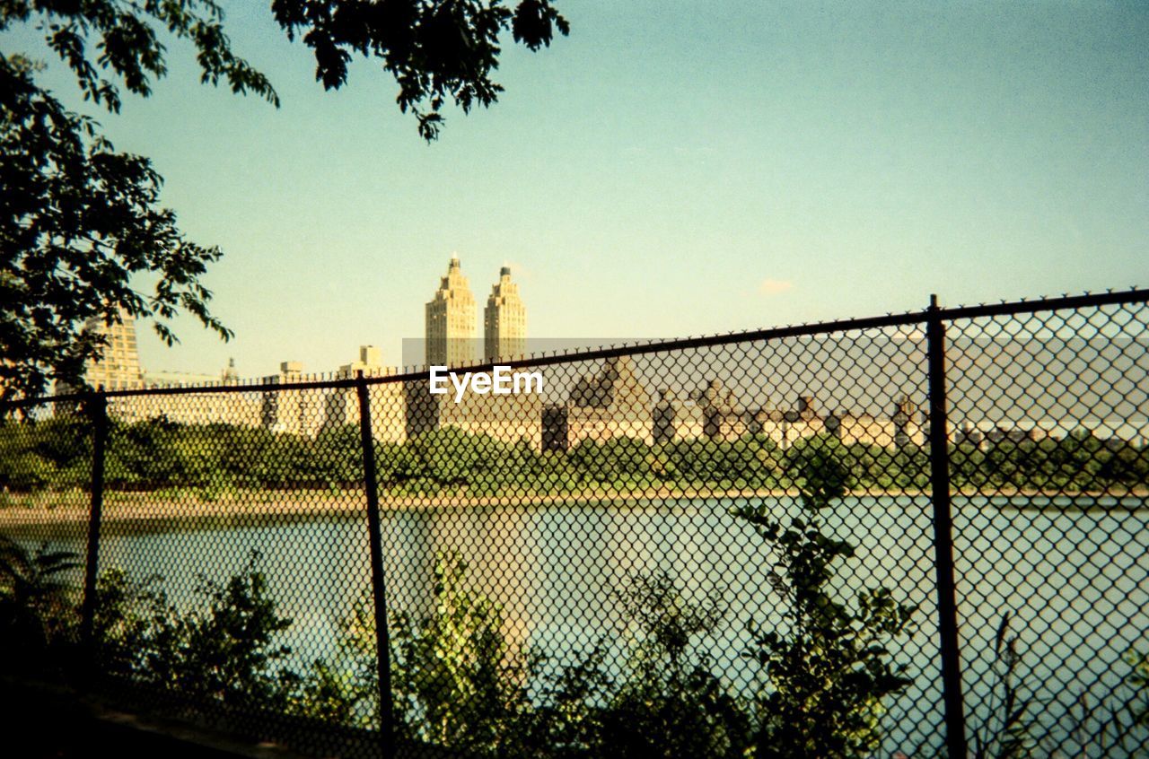 CHAINLINK FENCE ON FENCE