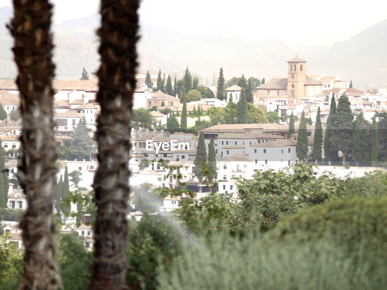 View of mediterranean town
