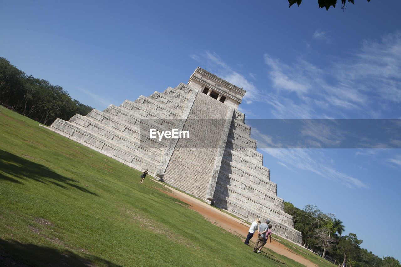 LOW ANGLE VIEW OF TEMPLE AGAINST CLEAR SKY