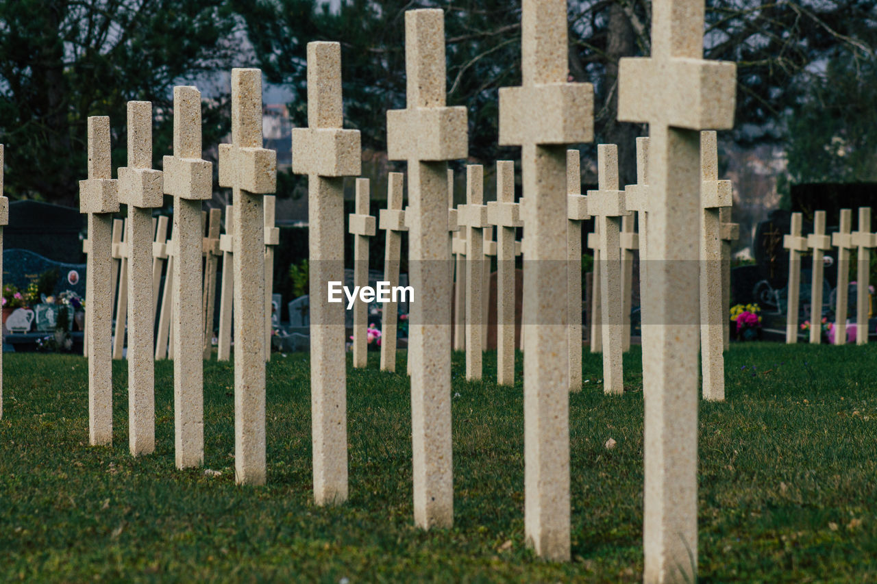 ROW OF CEMETERY