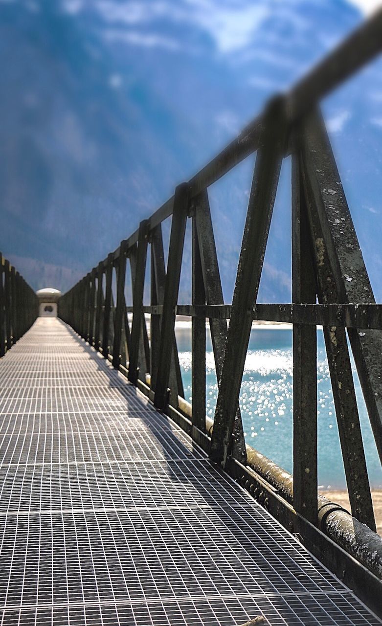 SUSPENSION BRIDGE AGAINST SKY