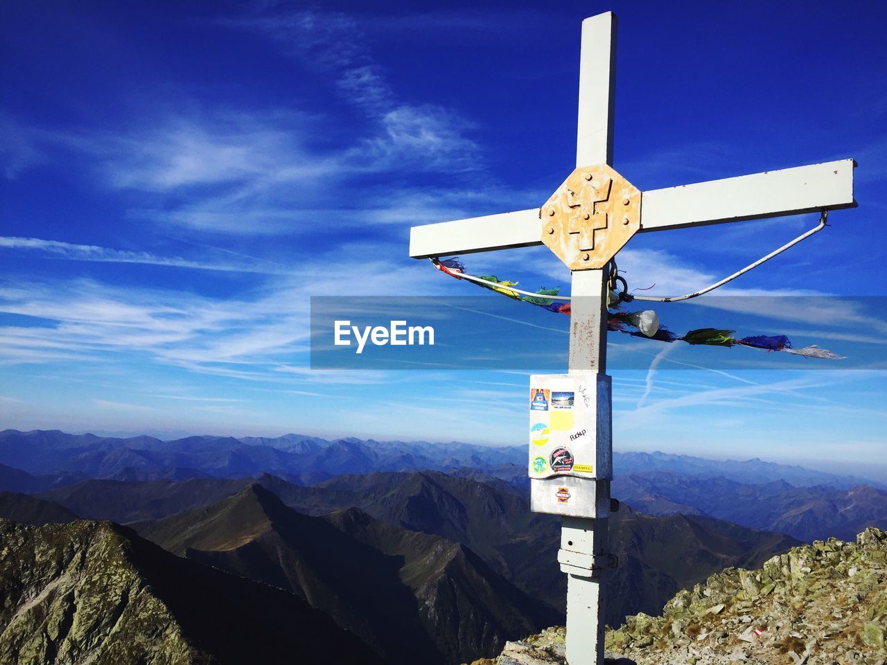 ROAD SIGNS AGAINST SKY