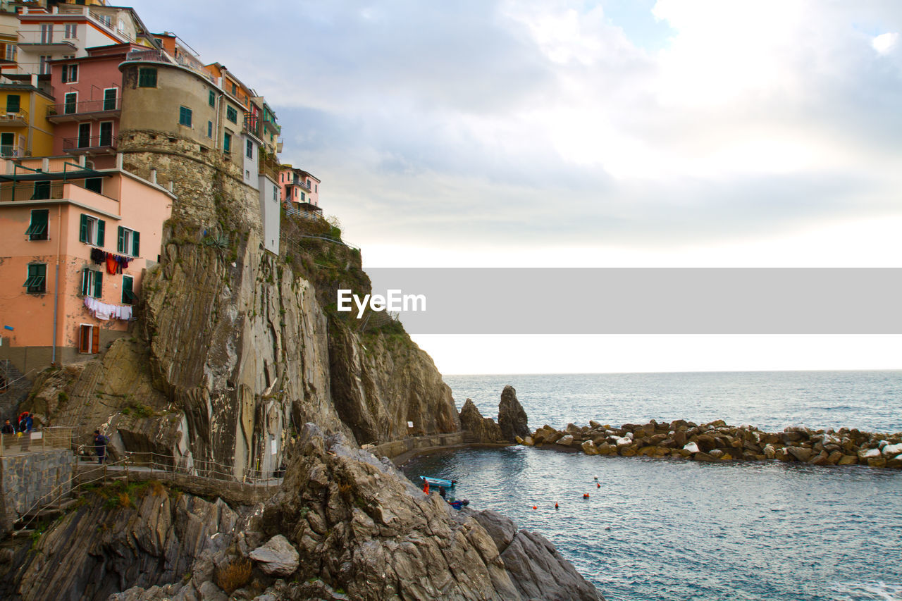 Panoramic view of sea against sky